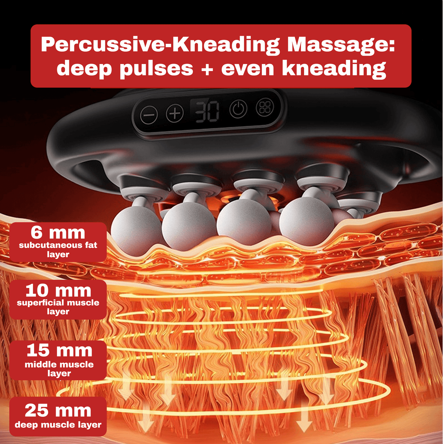 SpinovaRelief+ 16-Head Full-Body Massager