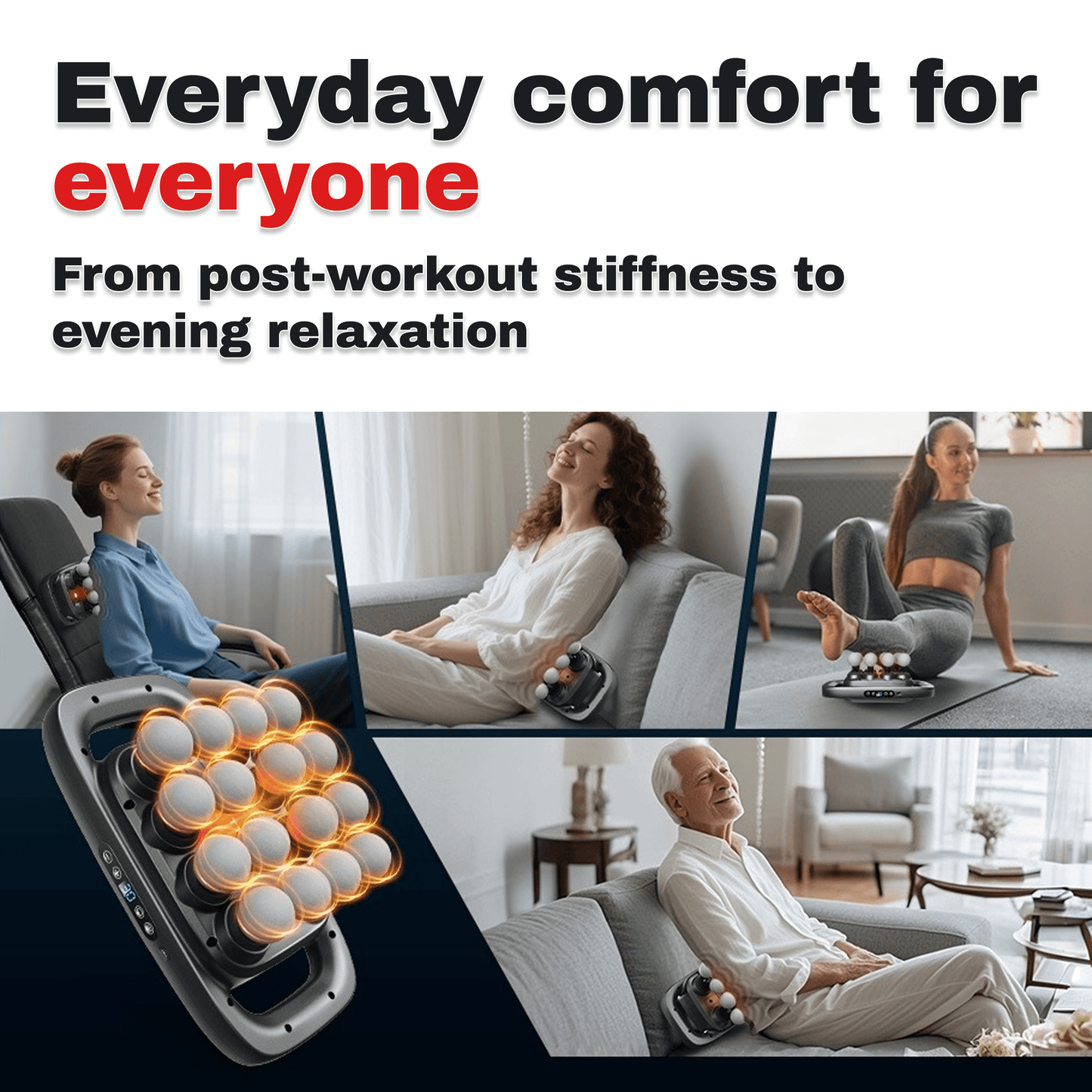 SpinovaRelief+ Full-Body Massager for Deep Relief