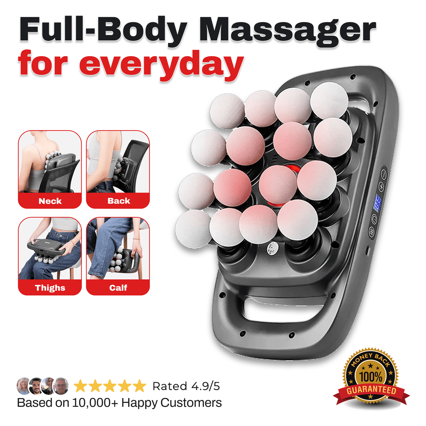 SpinovaRelief+ Full-Body Massager for Deep Relief