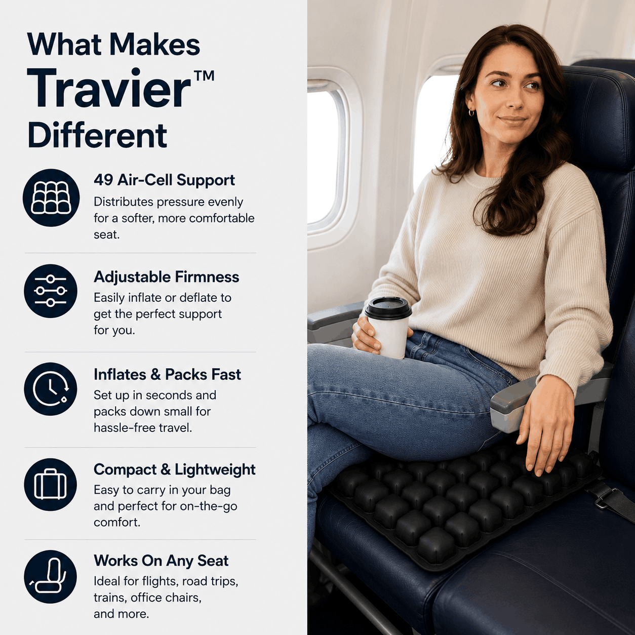 Travier™ Travel Seat Cushion